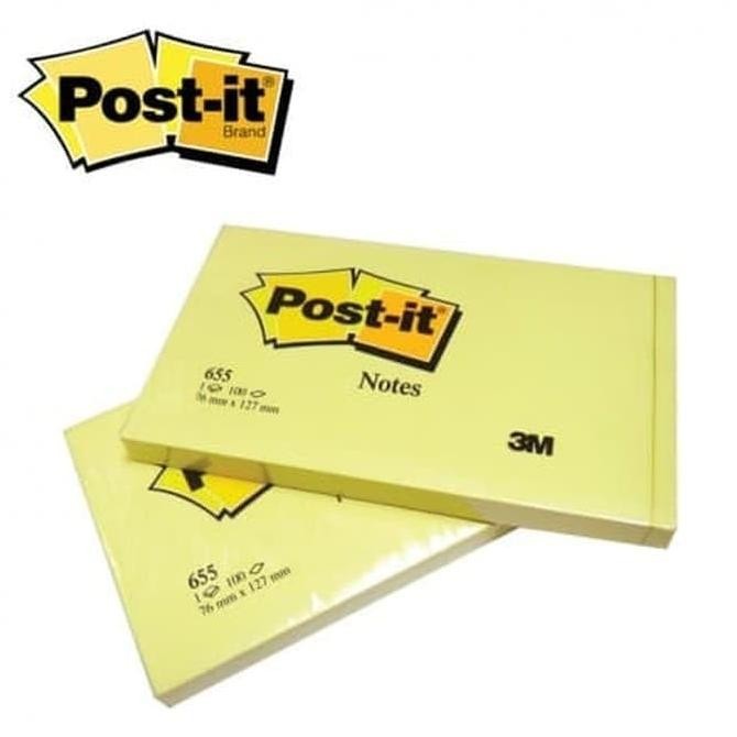 

TERBARU - Post it Sticky Note 3M 655 Yellow 1 pack isi 12 pads