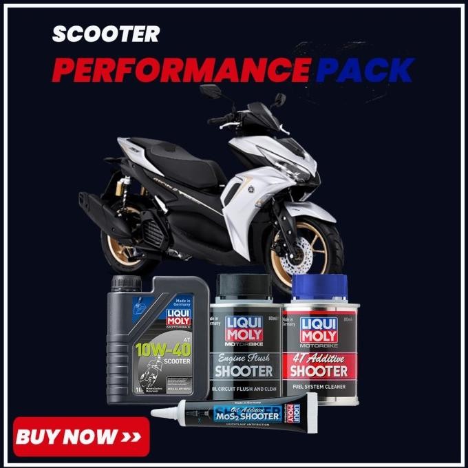 Paket Motor Matic Liqui Moly Scooter Aerox Nmax Lexi Vario ADV150 PCX