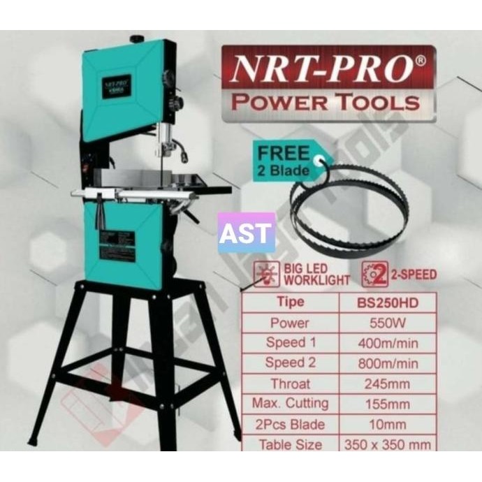 :::::::] BAND SAW 10" BS 250 HD - MESIN BS GERGAJI KAYU LISTRIK BS 250 / NRT-PRO