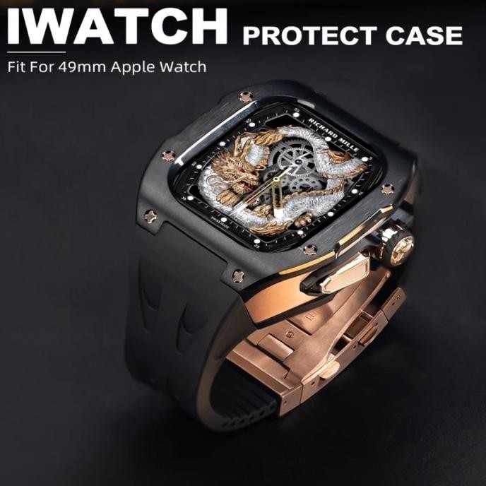 Apple Watch Titanium Case Ultra 49mm Casing Iwatch Premium Mewah