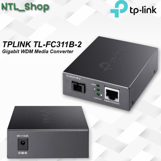 NEW TPLINK TL-FC311B-2 Gigabit WDM Media Converter