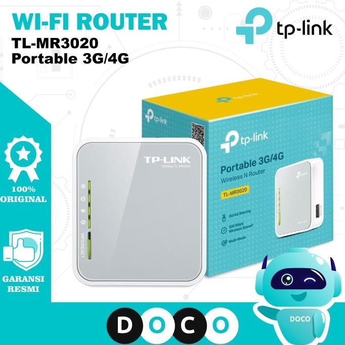 TERMURAH - TP-LINK Wireless N Router TL-MR3020 Portable 3G/4G Modem Wifi Internet MR3020