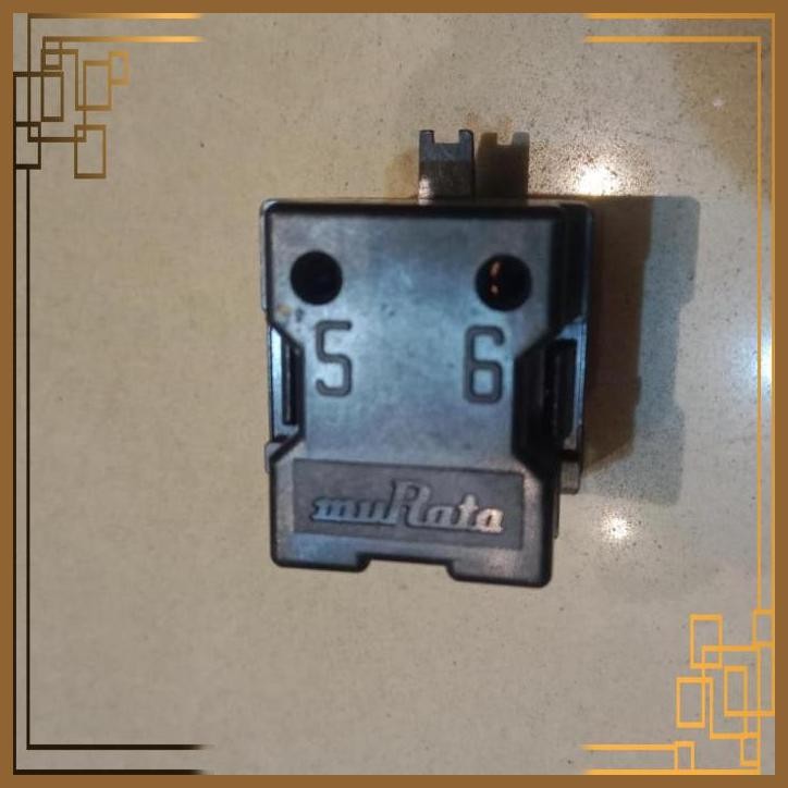[PTC] RELAY PTC KULKAS FREEZER 1 SOKET PIN KAKI KANAN MURATA 4R7MC ORIGINAL