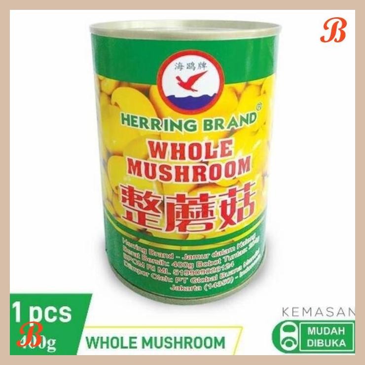 

| RMP | JAMUR KANCING HERRING BRAND WHOLE MUSHROOM DALAM KALENG 400GR