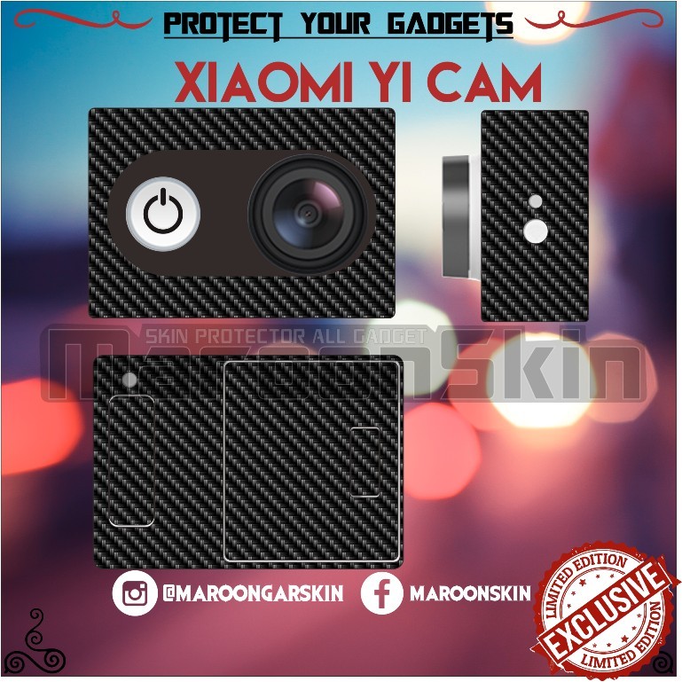 

*PromoTerjangkau* Xioami Yi Cam Black Garskin Wrap Stiker Premium / X Casing Case COD