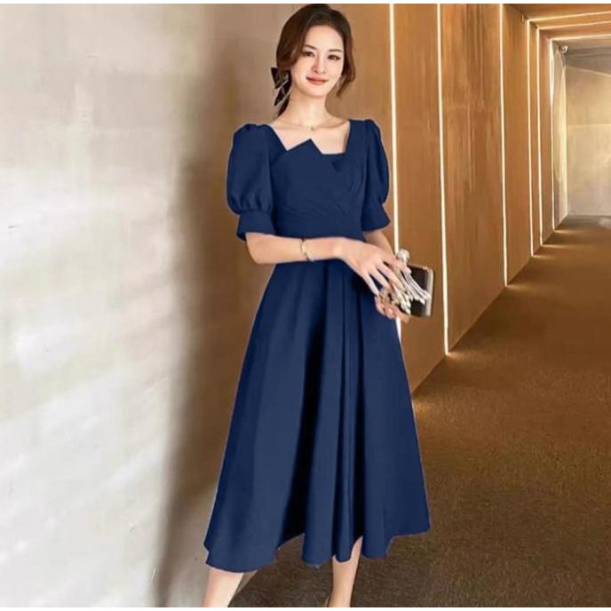 THABISHOP / DRES AVILA / MC / DRESS KONDANGAN / DRESS KOREA / MIDI DRESS / BAJU KOREA / BAJU DRESS W