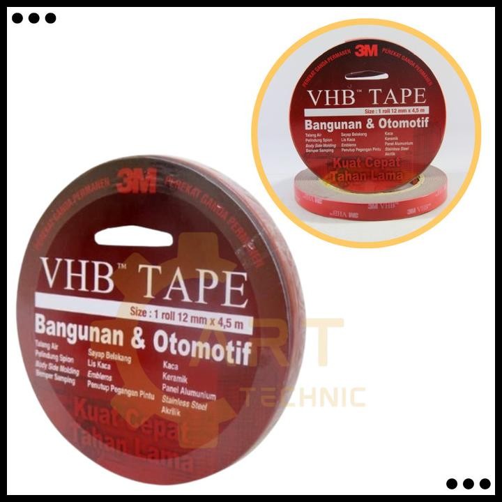 

Double Tape 3M Vhb 12 Mm X 4,5 Meter Original Made In Usa