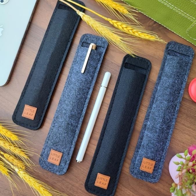 

Diskon!! Tempat Pen Sarung Pencil Pensil Pena Stylus Case Sleeve Wool Felt