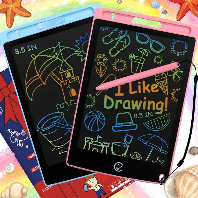 

Diskon!! [Total 6 Item] Paket Lengkap Buku Anak Belajar Menulis / Menggambar Dan Menghitung + Lcd Tablet Writing Drawing