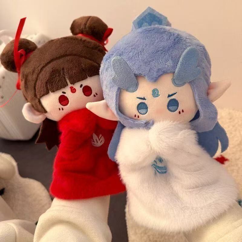 Boneka Tangan Kecil Nezha Mainan Plush Ao Bing