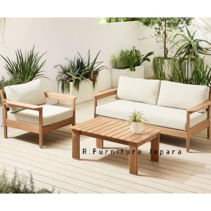 PREMIUM kursi tamu outdoor minimalis meja tamu minimalis kursi tamu kayu jati