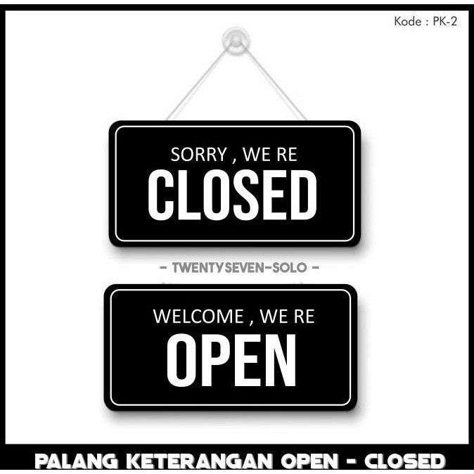 

Promo!! Papan Open Closed |Sign Board Akrilik