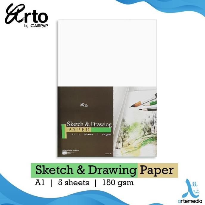 

Kertas Gambar Arto A1 Sketch and Drawing Paper Pack