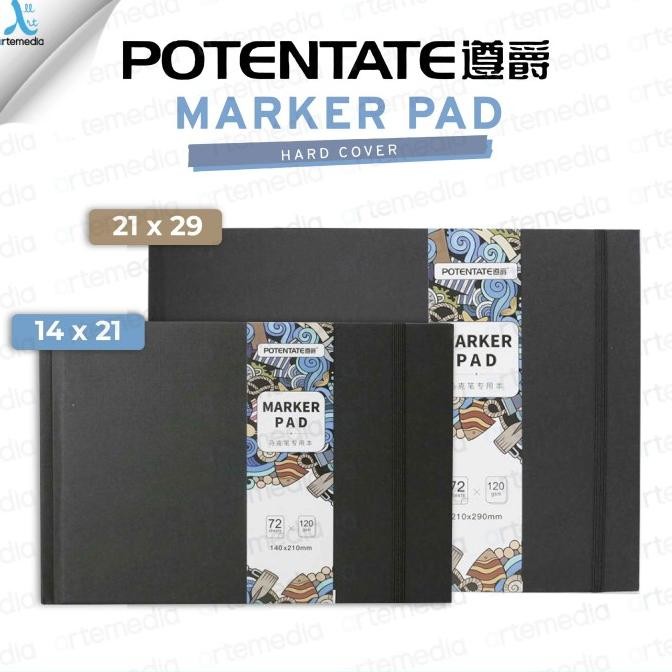 

Potentate Marker Paper Sketchbook Hard Cover Buku Sketsa
