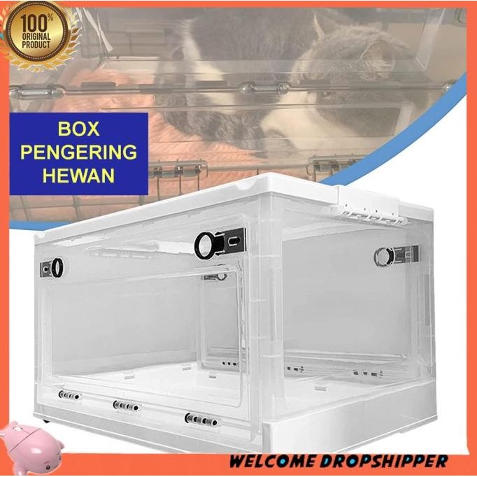 TERLARIS - TECHMY Box Pengering Grooming Kucing Anjing Drying BOX