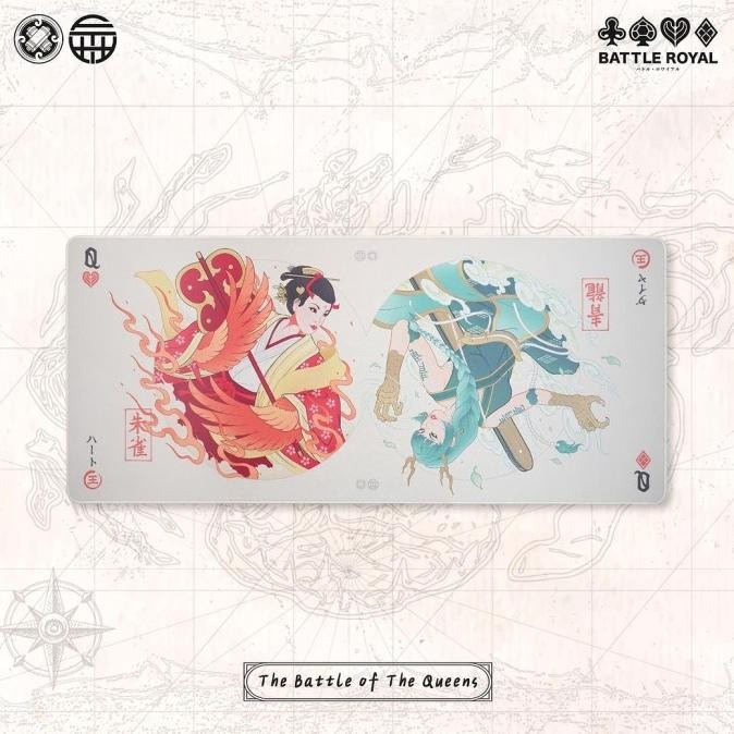 Tenjin Scrollworks X Faith Industries - Battle Of The Queens Deskmat New Stok