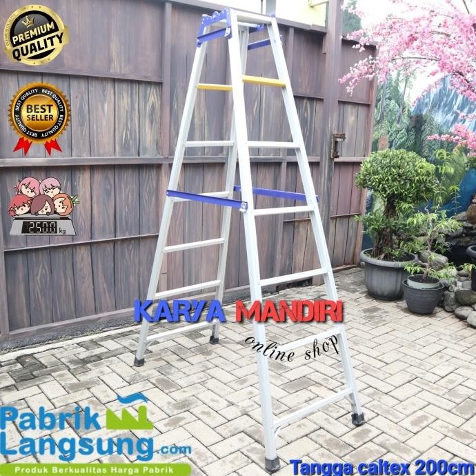 tangga lipat aluminium 2 meter