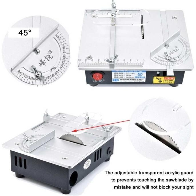 Gergaji meja multifungsi Mini gergaji Desktop  alat pemotong DIY mesin