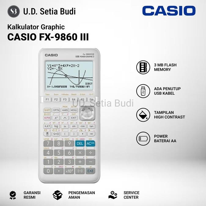 

Kalkulator Graphic / Scientific Ilmiah Casio FX-9860 GIII