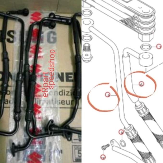 Selang Oil Coler Satria Fu Selang Radiator Satria Fu Selang Oil Cooler