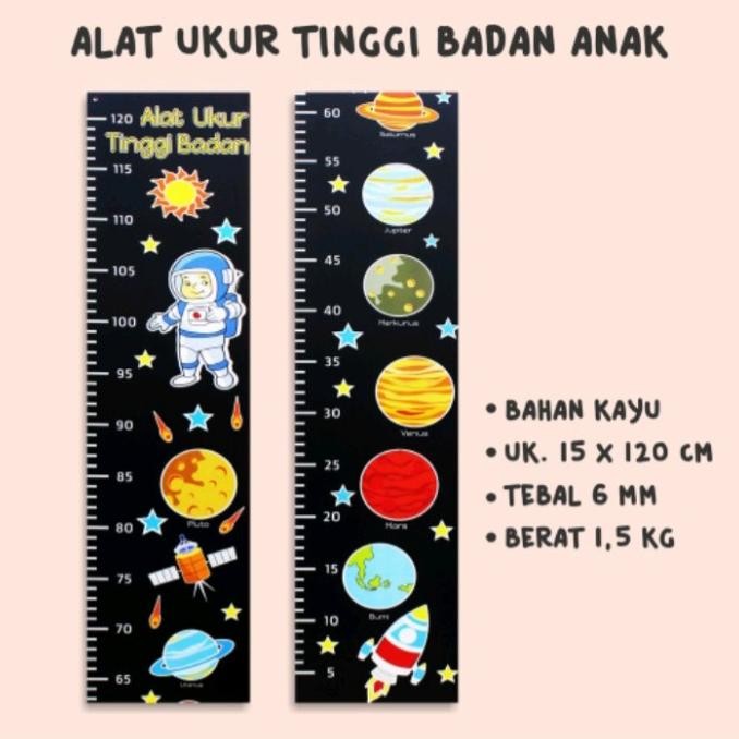 Alat Ukur Tinggi Badan Anak Anak KAYU KM