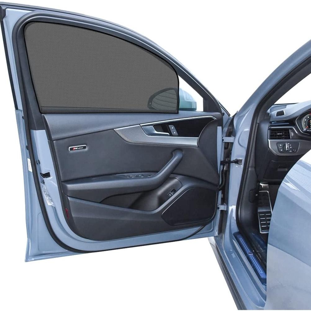 2Pcs-Kerai Jendela Samping Mobil / Layar Anti Nyamuk Mobil Luar Ruangan /Penutup Jaring Ventilasi Je