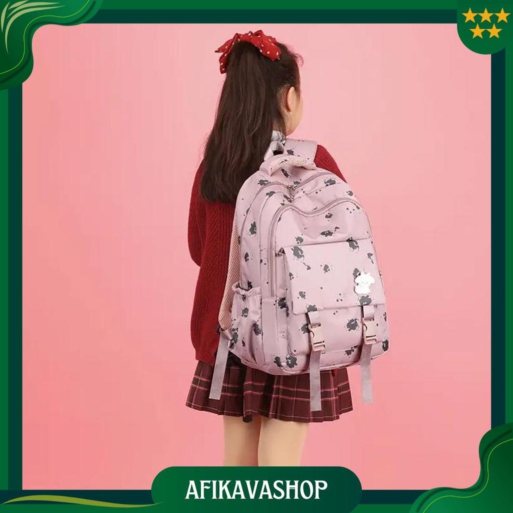 Yow Tas Ransel Sekolah Anak Cewek Tk Sd Motif Polkadot Korean Style Ori