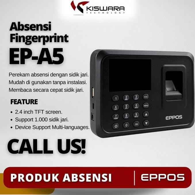 

HARGA DISC - Mesin Absensi EPPOS Fingerprint Attendance EP-A5