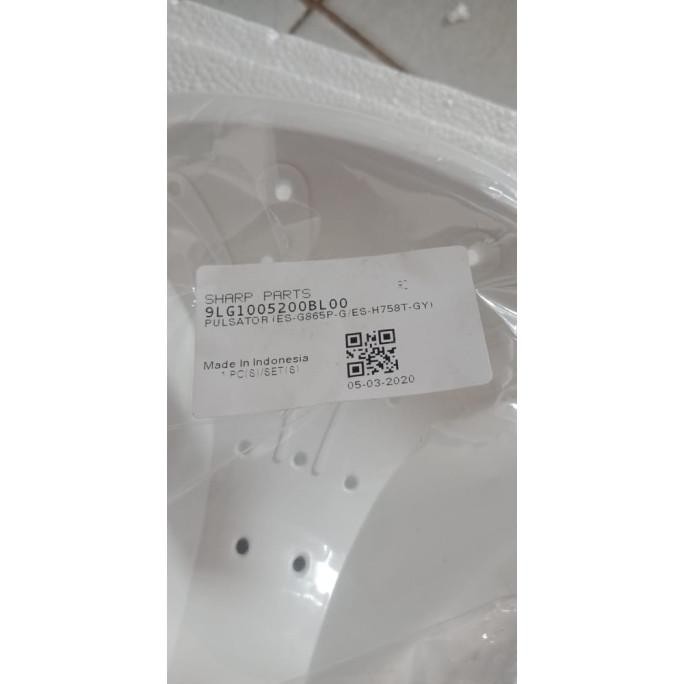 BALING PULSATOR MESIN CUCI 1 TABUNG SHARP ES G865P ES H758T GY TERBARU