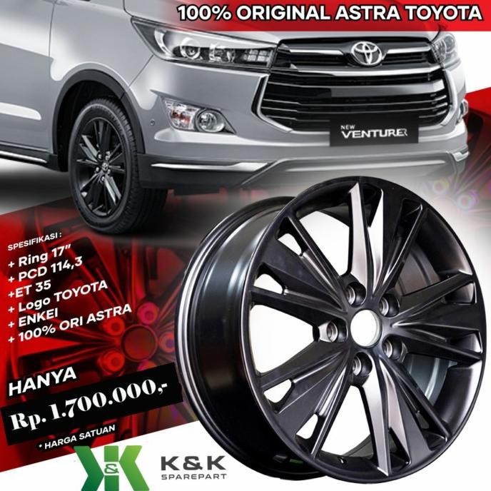 VELG INNOVA VENTURER SET (100% ORI ASTRA) ORIGINAL DAN TERPERCAYA