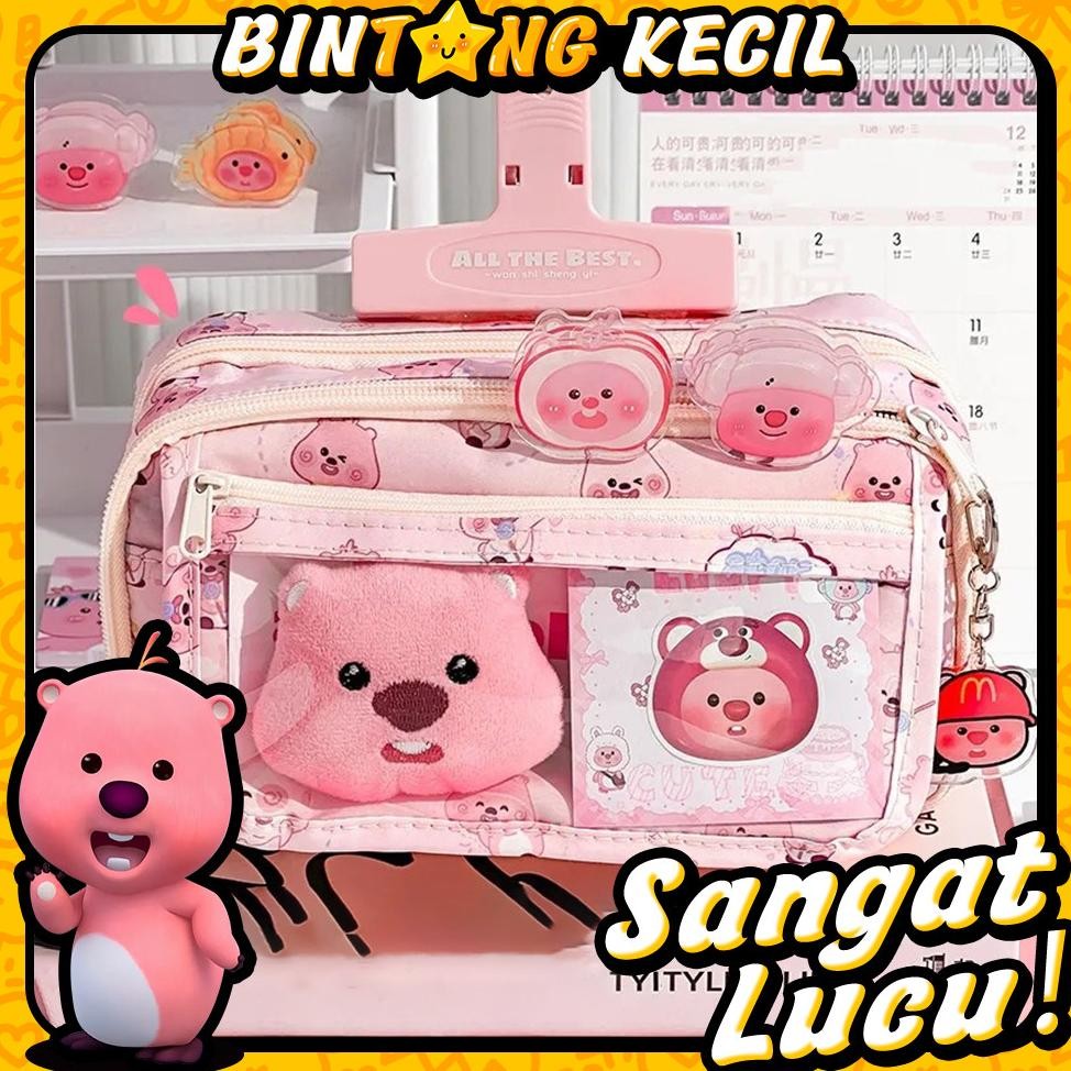 

ORIGINAL Tempat Alat Tulis Large Capacity Pencil Case Canvas Kotak Pensil Tas Pena Tempat Pencil Tas Pensil Kapasitas Besar er-79