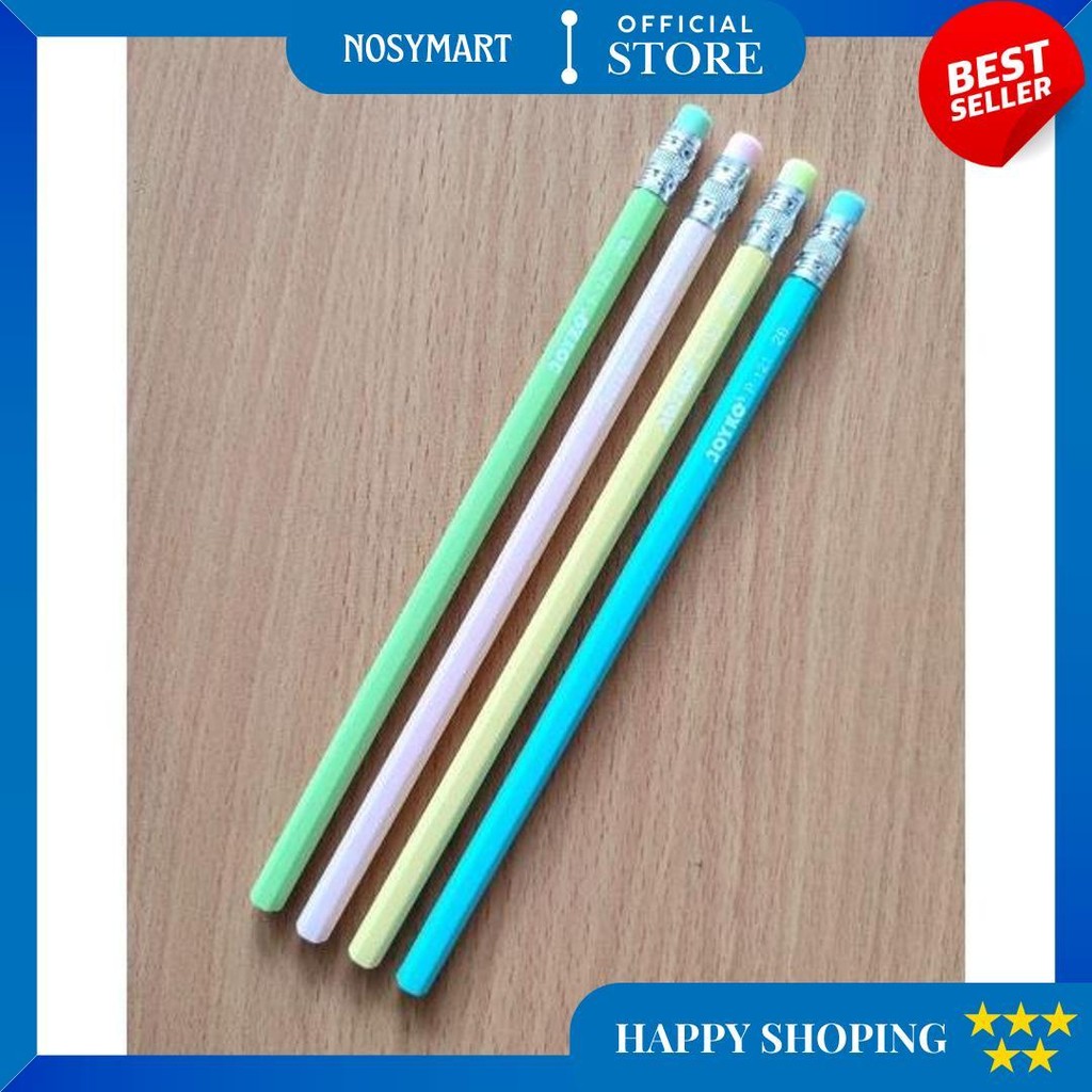 

Pensil + Penghapus Joyko P-121 Pencil 1 Pack Isi 12 Pcs Kualitas Super D Sale