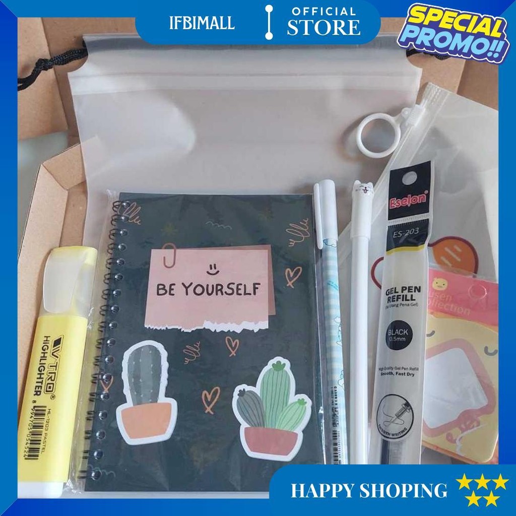 

(8 Pcs/Pack) Paket Alat Tulis 8In1 / Set Alat Tulis / Kado Siswa/Kado Teman /Hampers Kado Wisuda D Termurah