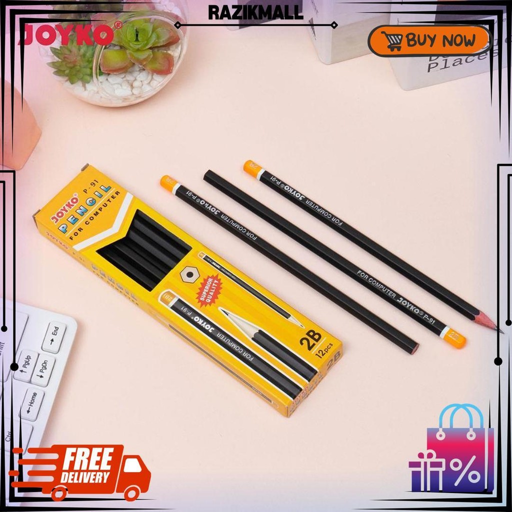 

Pencil Pensil Joyko P-91 2B 1 Box 12 Pcs D Termurah