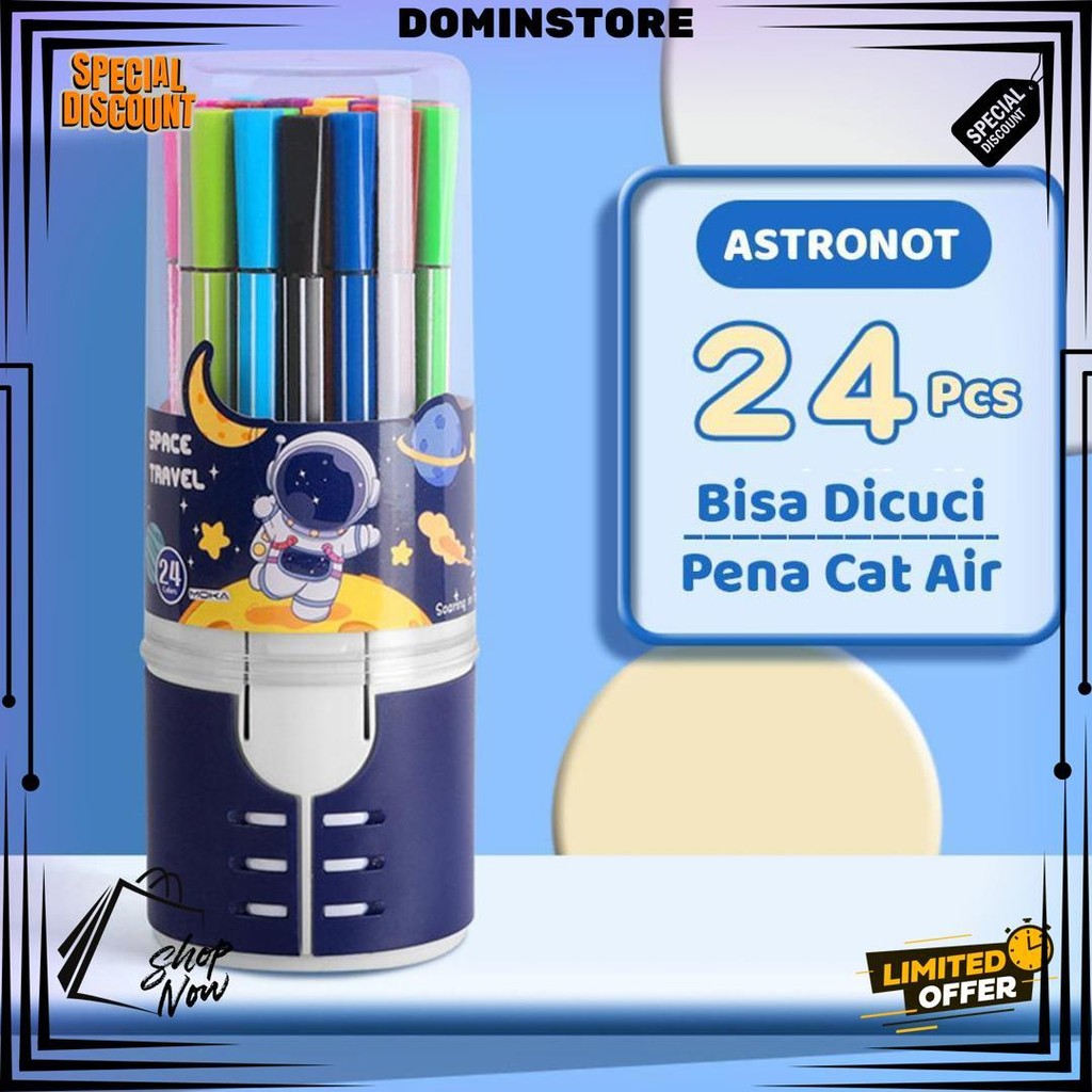 

1 Set Spidol Warna Warni / Spidol Hexagonal / Watercolor Marker Pen D Best Seller