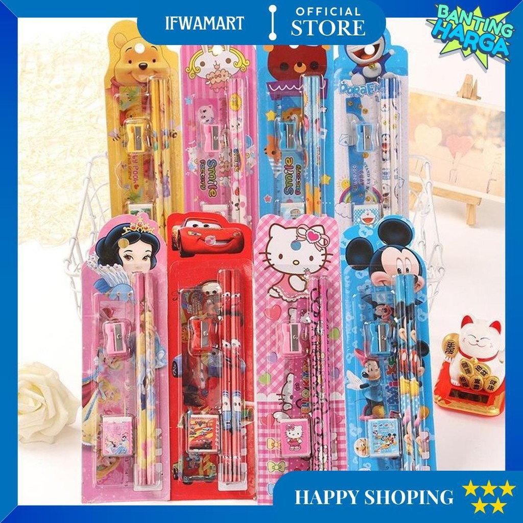 

Osm - S5686 Stationary Set 5 In 1 Karakter / Alat Tulis Sekolah / Paket Alat Tulis / Mini Stationary / Set Alat Tulis Pensil D Promo 4.4