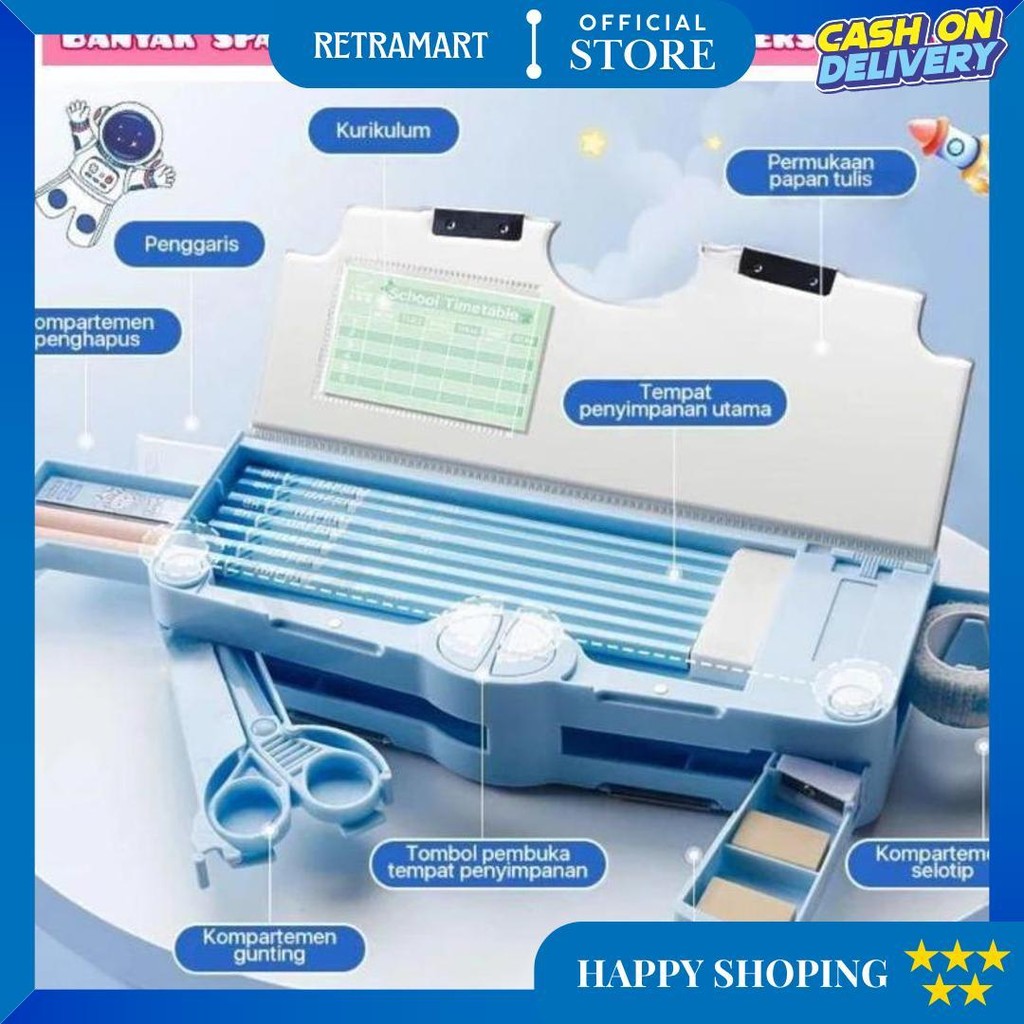 

Kotak Pensil Multifungsi Lengkap Peruncing Gunting Isolasi Penghapus Penggaris Tempat Pensil Karakter Kotak Pensil Anak Lucu D Promo 4.4
