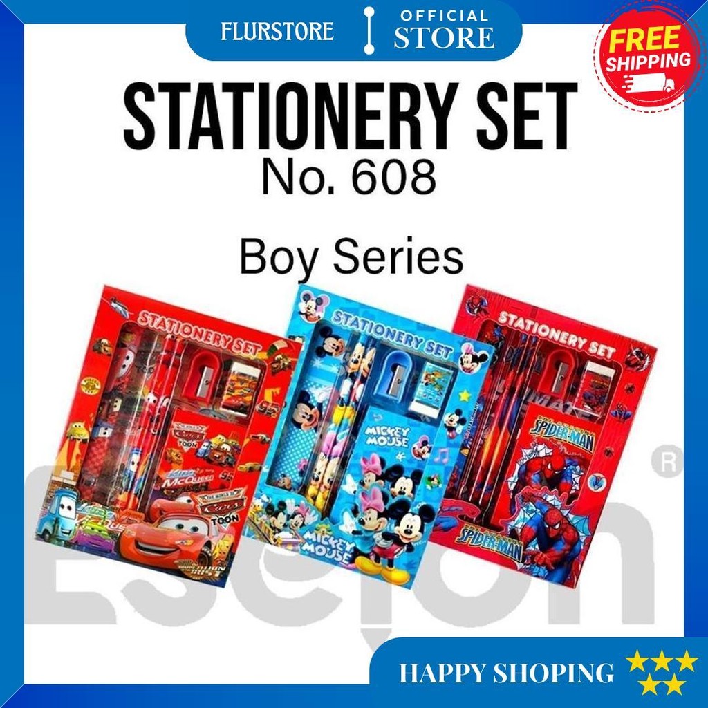 

Paket Alat Tulis 6In1 Notes /Alat Tulis Set Karakter / Stationery Set + Notes 608 D Terlaris