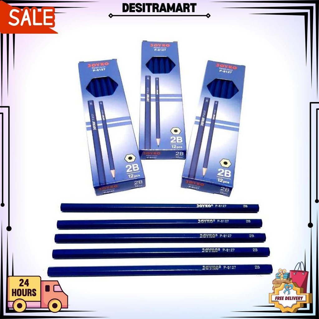 

Harga Grosir (1Kotak /12Pcs ) Pensil 2B Joyko P-8126 / P-8127 D Terlaris