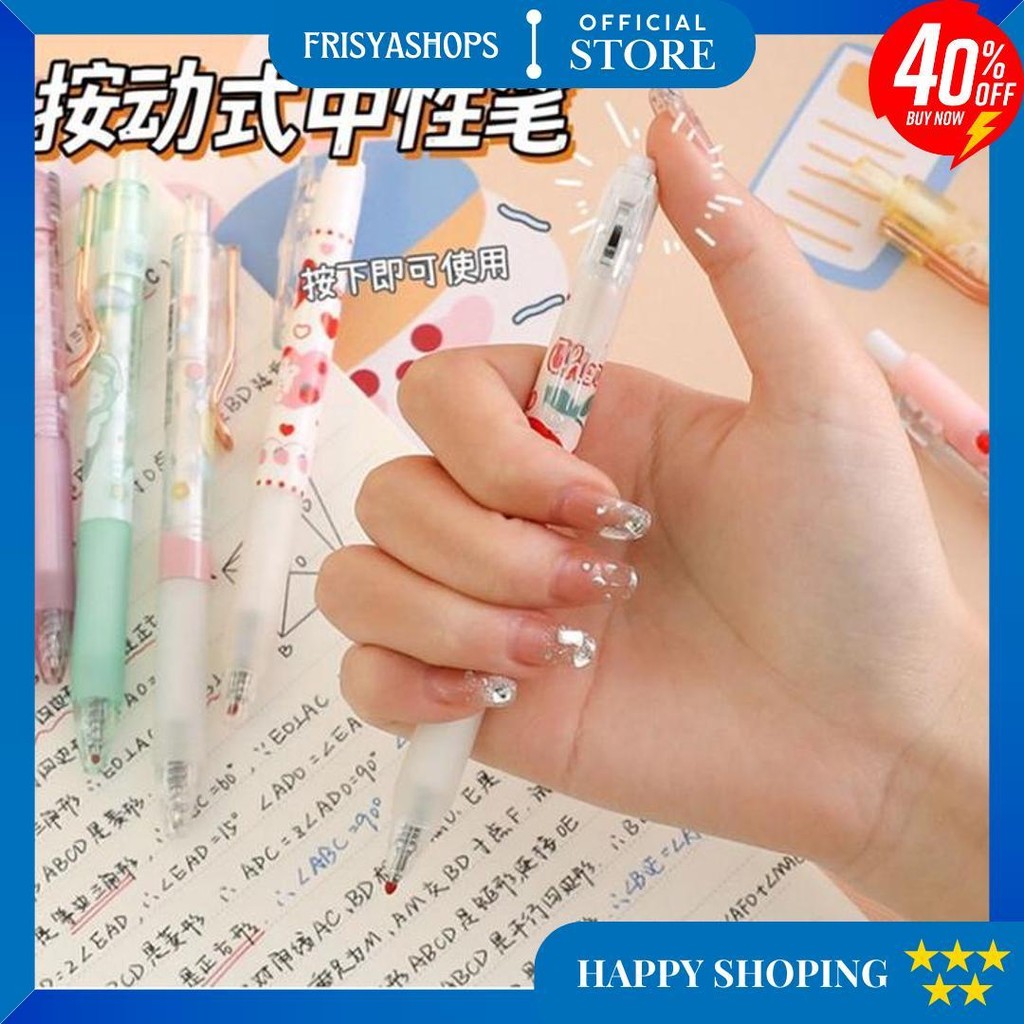 

Alat Tulis Set/Pena Set (Isi 20 Pcs) Dengan Banyak Karakter Model Tekan (Free Pouch) D Gratis Ongkir