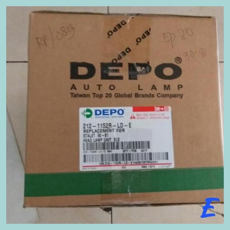| GJY | LAMPU UTAMA HEADLAMP TOYOTA STARLET KAPSUL TAHUN 90 91 92