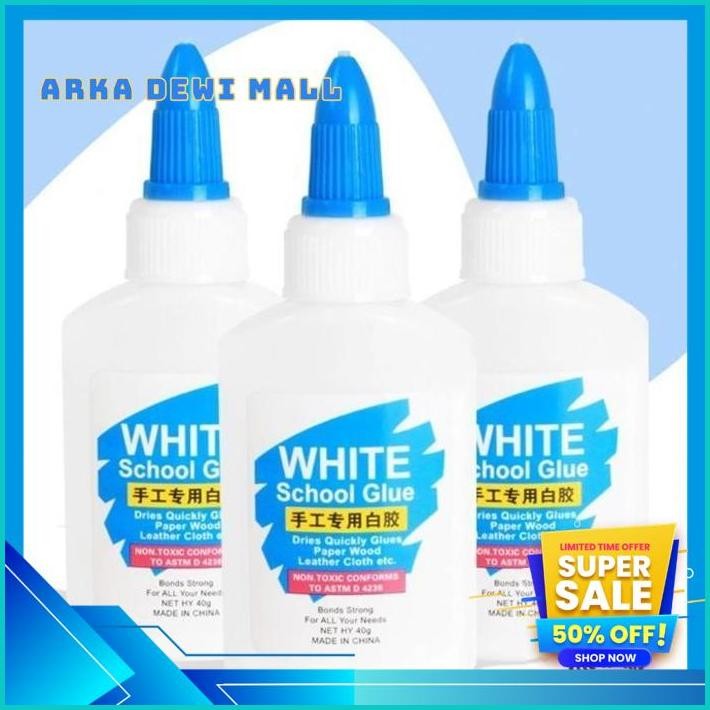 

CAIR LEM KERTAS CAIR KAYU DAN KAIN PAPER GLUE 40 ML UNTUK KARDUS LEM KERTAS ARKA DWEI 55 TERBAIK