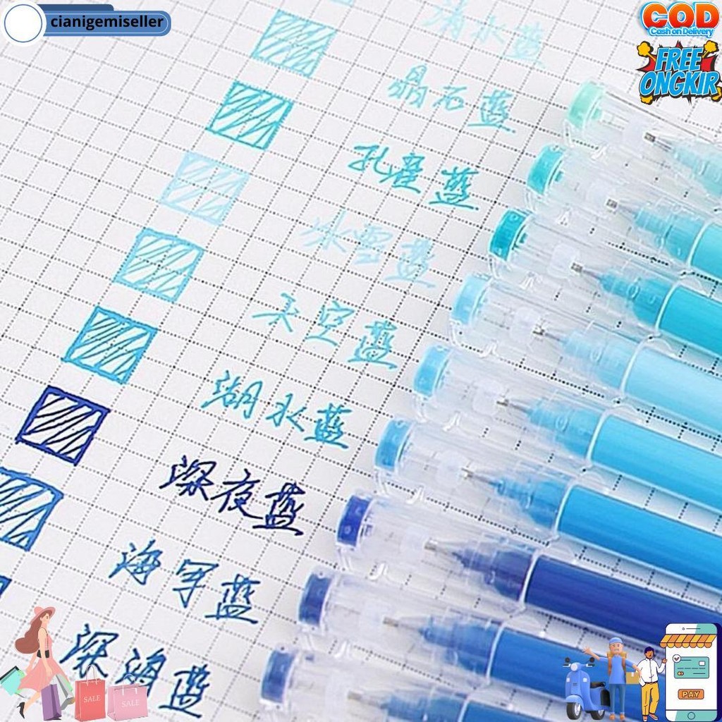 

Surabaya Winzige 9Pcs Pulpen Gel Set / Pulpen Warna Warni / Gel Pen 0.5Mm / Pena Aesthetic Morandi Pastel Warna / Pulpen Coloring Alat Tulis Stationery D Promo 4.4