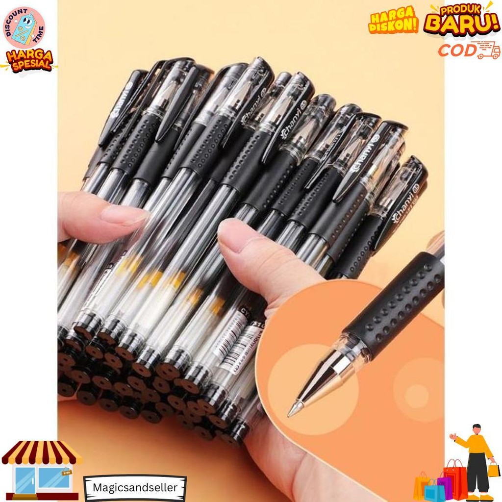

1 Lusin Pulpen Gel Isi 12.Pcs Pulpen Gel 0,5 Standard D Gratis Ongkir