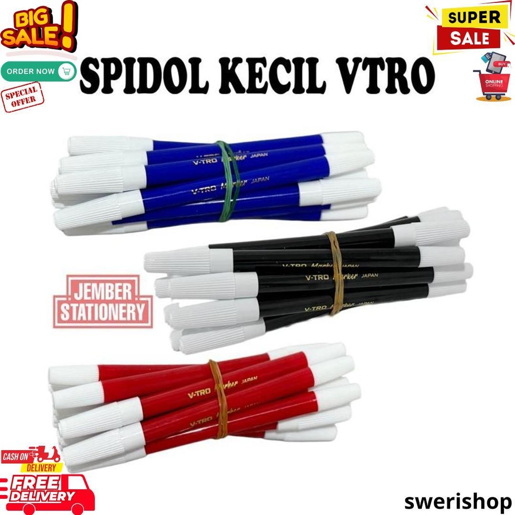 

(12Pcs) Spidol Kecil Vtro/Gm/Sieco Warna Acak D Sale