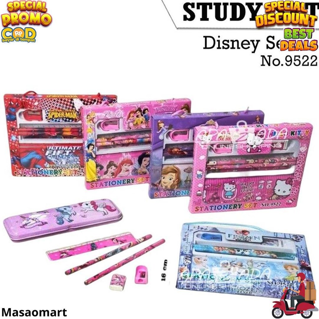 

Apazada - Stationery Set Fancy 9522 / Paket Alat Tulis Set Karakter Murah Berkualitas Bisa Cod D Sale