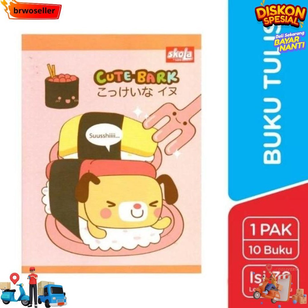 

(10Pc) Buku Tulis Sidu 38 Lbr / Buku Sekolah Anak Sinar Dunia D Terlaris