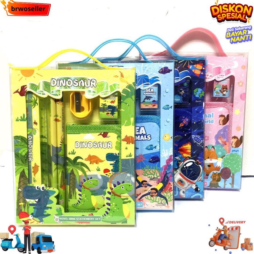 

2011 Stationary Set Kotak Pensil Anak Set Stationery Alat Tulis Kotak Pensil Karakter D Terlaris
