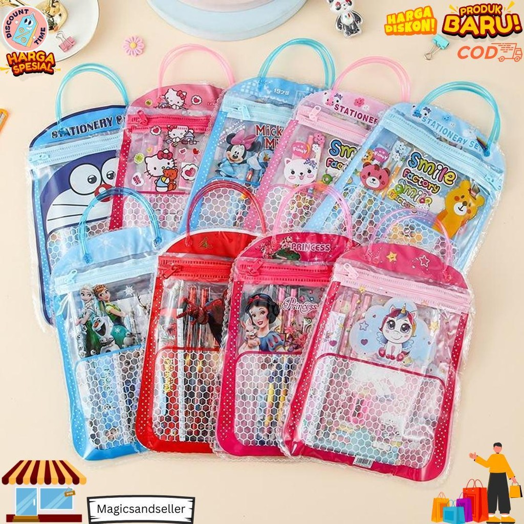 

Osb Stationery Set 6 In 1 Free Bag Alat Tulis Anak Sekolah Buku Pulpen Penghapus Pengaris D Cod