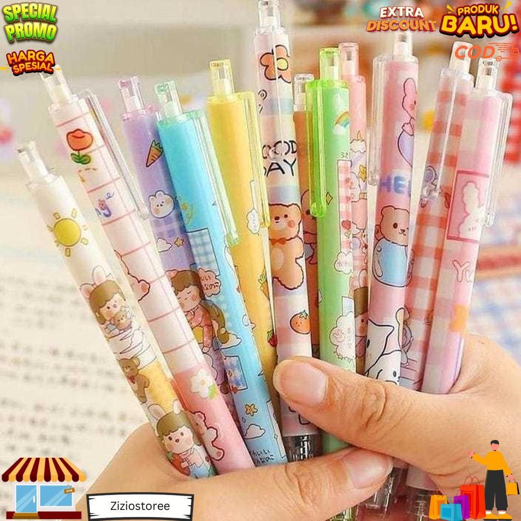 

Pulpen Set Karakter Lucu Pulpen Mekanik Isi 6Pcs Bolpoin Gel Tmall88 D Best Seller